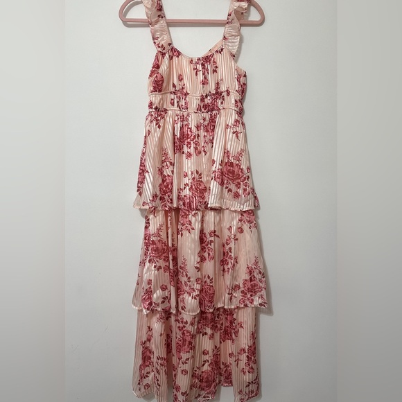 NWTs! Altar’d State Gretchen Maxi dress in ivory and red. Size small - Picture 3 of 4